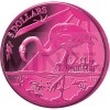 2015 - Virgin Islands 5 $ - Flamingo Pink Titanium Coin - BU (Obr. 1)