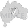 2016 - Australien 1 $ Landkartenform Mnze - Groer Weier Hai 1 Oz (Obr. 2)