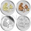 2016 - Austrlie 4 x 1 AUD Rok Opice - Year of the Monkey Typeset Collection (Obr. 1)