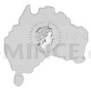 2016 - Austrlie 1 AUD Australian Map Shaped Coin - Dingo 1oz (Obr. 2)