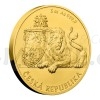 2017 - Niue 250 NZD Gold 5 Oz Investment Coin Czech Lion - UNC (Obr. 1)