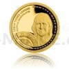 Zlat tvrtuncov mince esk tenisov legendy - Martina Navrtilov - proof (Obr. 1)
