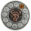 2020 - Niue 1 $ Zodiac Signs - Taurus / Zvrokruh - Bk - patina (Obr. 3)