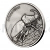 2020 - Niue 1 NZD Silver Coin Animal Champions - Rhinoceros Beetle - Standard (Obr. 1)