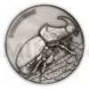 2020 - Niue 1 NZD Silver Coin Animal Champions - Rhinoceros Beetle - Standard (Obr. 7)