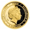 2020 - Niue 5 NZD Gold Coin Four Leaf Clover - Bobk - Proof (Obr. 0)