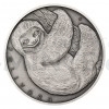 2020 - Niue 1 NZD Stbrn mince Zvec rekordmani - Lenochod - b.k. (Obr. 7)