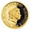 2020 - Niue 5 NZD Zlat mince Patroni - Svat Marta - proof (Obr. 1)