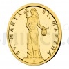 2020 - Niue 5 NZD Zlat mince Patroni - Svat Marta - proof (Obr. 2)