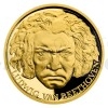 2020 - Niue 25 NZD Zlat pluncov mince Ludwig van Beethoven - proof (Obr. 1)