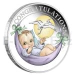 World Coins 2019 - Australia 0,50 $ Newborn Baby 1/2oz Silver Proof Coin
