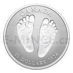 Geschenke 2024 - Kanada 10 CAD Welcome to the World! / Geboren im Jahr 2024! - reverse proof