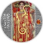 Drahokamy a krystaly 2018 - Niue 1 NZD Gustav Klimt - The Medicine - proof
