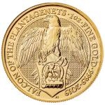 2019 - Velk Britnie - The Queen's Beasts - The Falcon 1 Oz Gold Bullion Coin