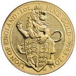 2016 - Velk Britnie - The Queen's Beasts - The Lion 1 Oz Gold Bullion Coin