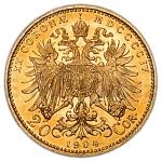 Historick mince 20 Korun 1904