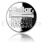 Czech Silver Coins 2017 - 200 CZK Foundation of Hollar, the Association of Czech Graphic Artists - Proof