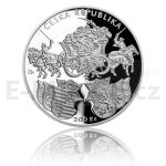 Czech Silver Coins 2018 - 200 CZK Issuance of Klaudyan Map - First Map of Bohemia - Proof