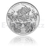 Czech Silver Coins 2018 - 200 CZK Issuance of Klaudyan Map - First Map of Bohemia - UNC