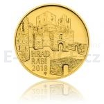 Tschechische Goldmnzen 2018 - 5000 Kronen Burg Rab / Raby - St.