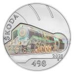 Czech Silver Coins 2021 - 500 CZK Skoda 498 Albatros Steam Locomotive - UNC