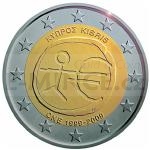 2 and 5 Euro Coins 2009 - 2  Cyprus - 10th anniversary of Economic and Monetary Union - Unc
