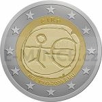 2 and 5 Euro Coins 2009 - 2  Irsko - 10th anniversary of Economic and Monetary Union - Unc