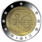 2 and 5 Euro Coins 2009 - 2  Luxembourg - 10th anniversary of Economic and Monetary Union - Unc