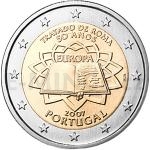2- und 5-Euro Mnzen 2007 - 2  Portugal - 50 Jahre Rmische Vertrge - St.