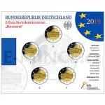 2 a 5 Euromince 2019 - Nmecko 5 x 2  Sada Bundesrat / Spolkov rada - b.k.