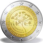 2 and 5 Euro Coins 2010 - 2  Slovenia - Botanical Garden in Ljubljana - Blister (Unc)