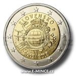 Slovak 2 Euro Commemorative Coins 2012 - 2  Slovakia - Ten years of euro banknotes and coins - Unc