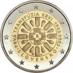 Slovensk pamtn 2 Euro 2023 - Slovensko 2  100. vro transfze krve na Slovensku - b.k.