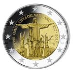 2 and 5 Euro Coins 2013 - 2  Vatican - 28th World Youth Day at Rio de Janeiro - Unc