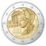 2 and 5 Euro Coins 2018 - Austria 2  100th Anniversary of the Austrian Republic - Unc