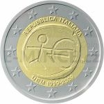 2 and 5 Euro Coins 2009 - 2  Italy - 10th anniversary of Economic and Monetary Union - Unc