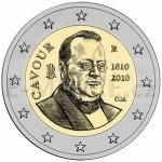 2 and 5 Euro Coins 2010 - 2  Italy 200th anniversary of the Count of Cavours birth - Unc
