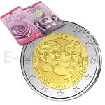2 a 5 Euromince 2011 - 2  Belgie - 100. vro Mezinrodnho dne en b.k. (blistr)