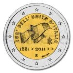 2 and 5 Euro Coins 2011 - 2  Italy - The 150th anniversary of the unification of Italy - Unc