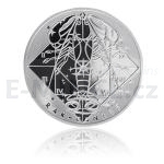 Czech & Slovak Silver medal The Cancer sign of zodiac - proof