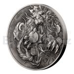 Czech Lion Silver Kilogram Medal 30 Years of Czech Mint and Czech Currency - BU
