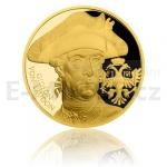 Tschechische Medailen Gold One-Ounce Medal History of Warcraft - Battle of Domstadtl - Proof