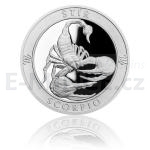 Czech Mint 2017 Silver Medal Sign of Zodiac - Scorpio - Proof