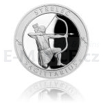 Gifts Silver Medal Sign of Zodiac - Sagittarius - Proof