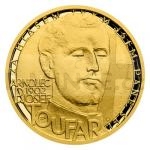Goldmedaillen Gold ducat National Heroes - Josef Toufar - proof