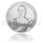 Czech Medals Silver 10oz Medal Maria Theresa - Currency Reform - Stand