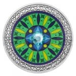 Stbrn medaile Mandala - Zdrav - proof