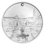 Silber Silver Medal K. J. Erben, Kytice - The Water-Goblin - Standard