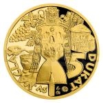 Zlat medaile Zlat 5-dukt sv. Vclava se zlatm certifiktem . 11 - proof