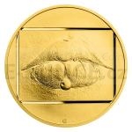 Zlato Zlat dvouuncov medaile Jan Saudek - Marie .1 - proof